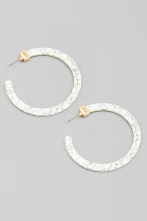 Lavish | Hoops White