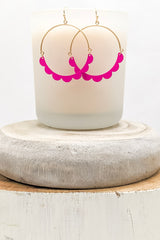 Love Is Kind | Earrings Fuschia