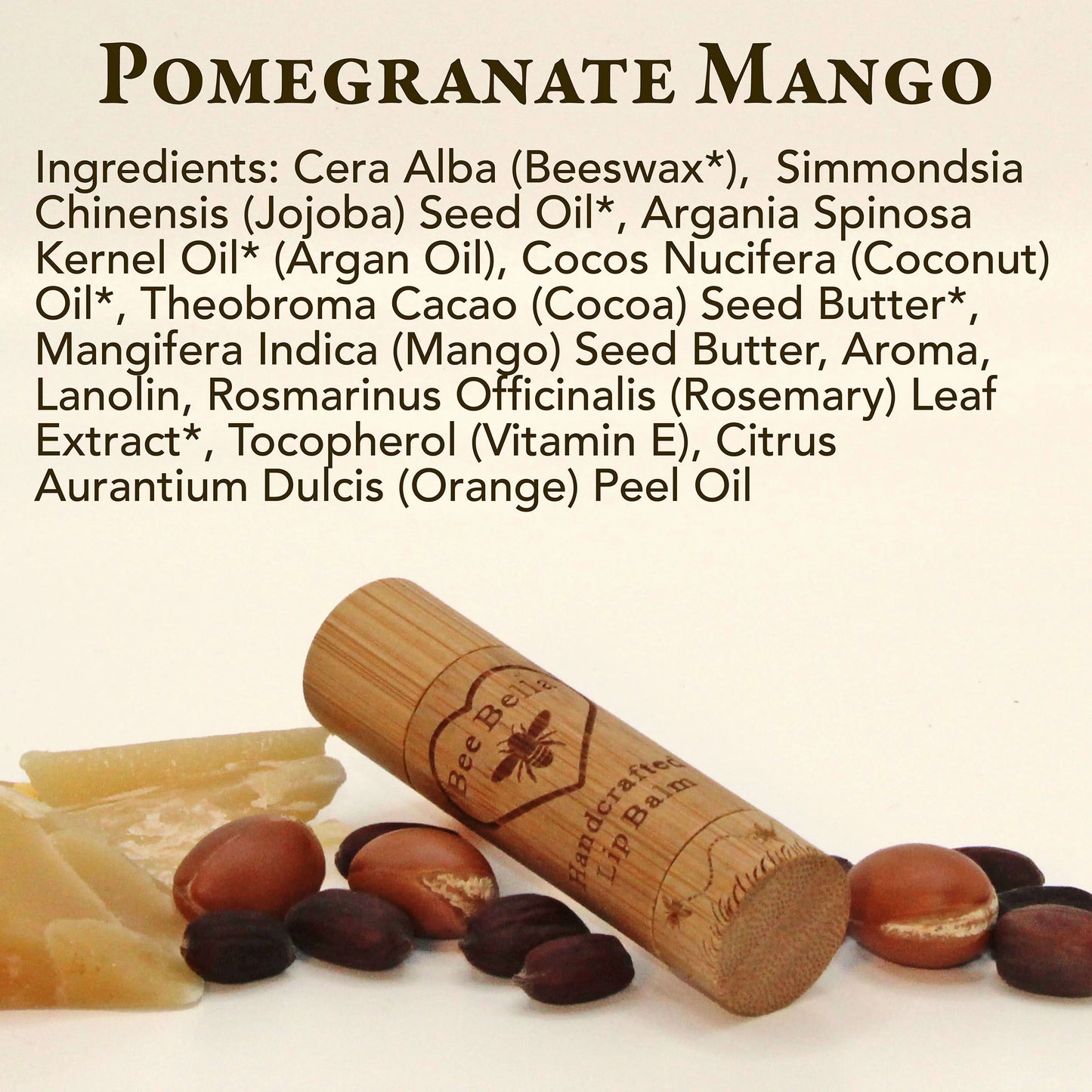 Bee Bella Lip Balm | Pomegranate & Mango