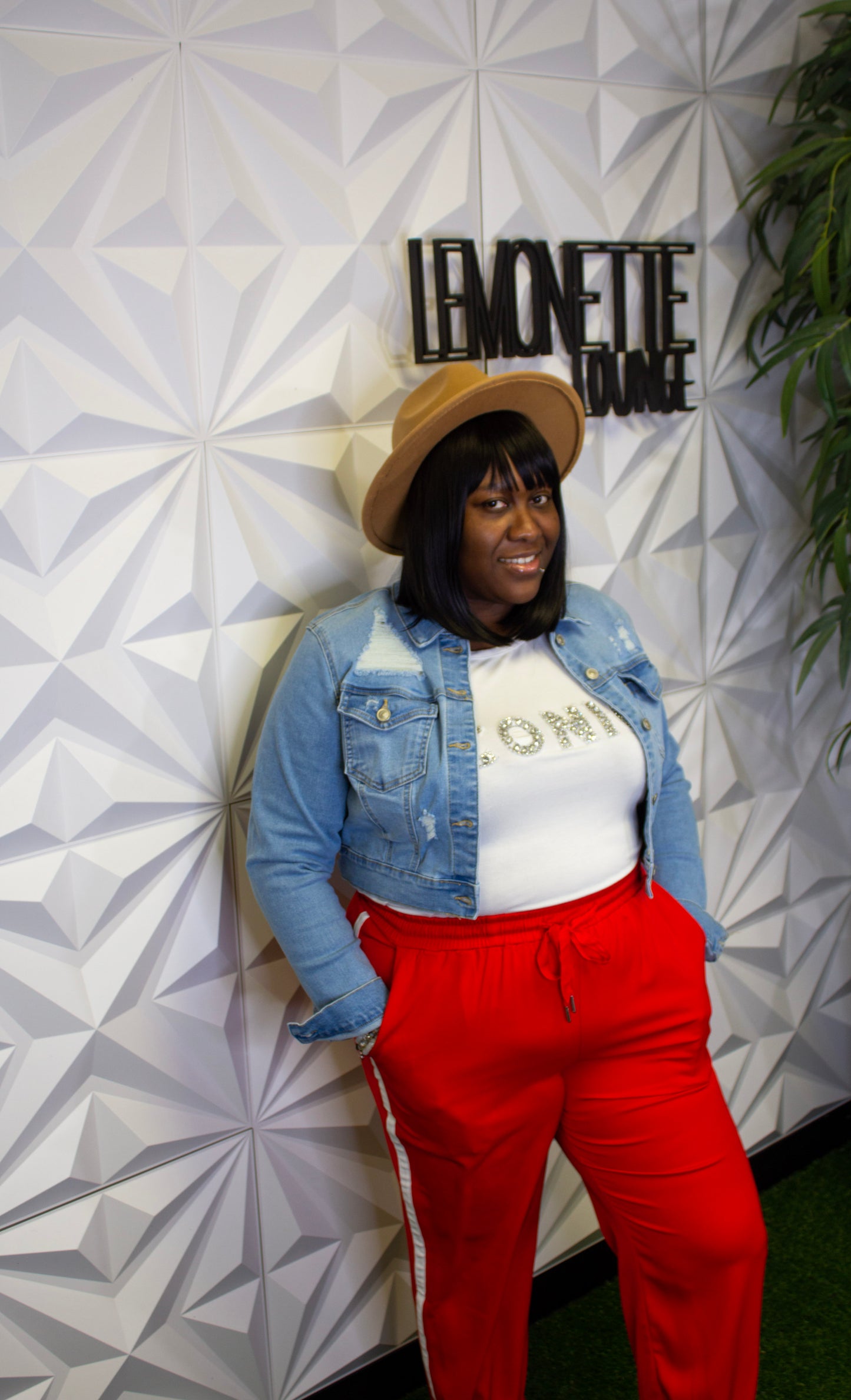 Genevieve | Red Track Pants