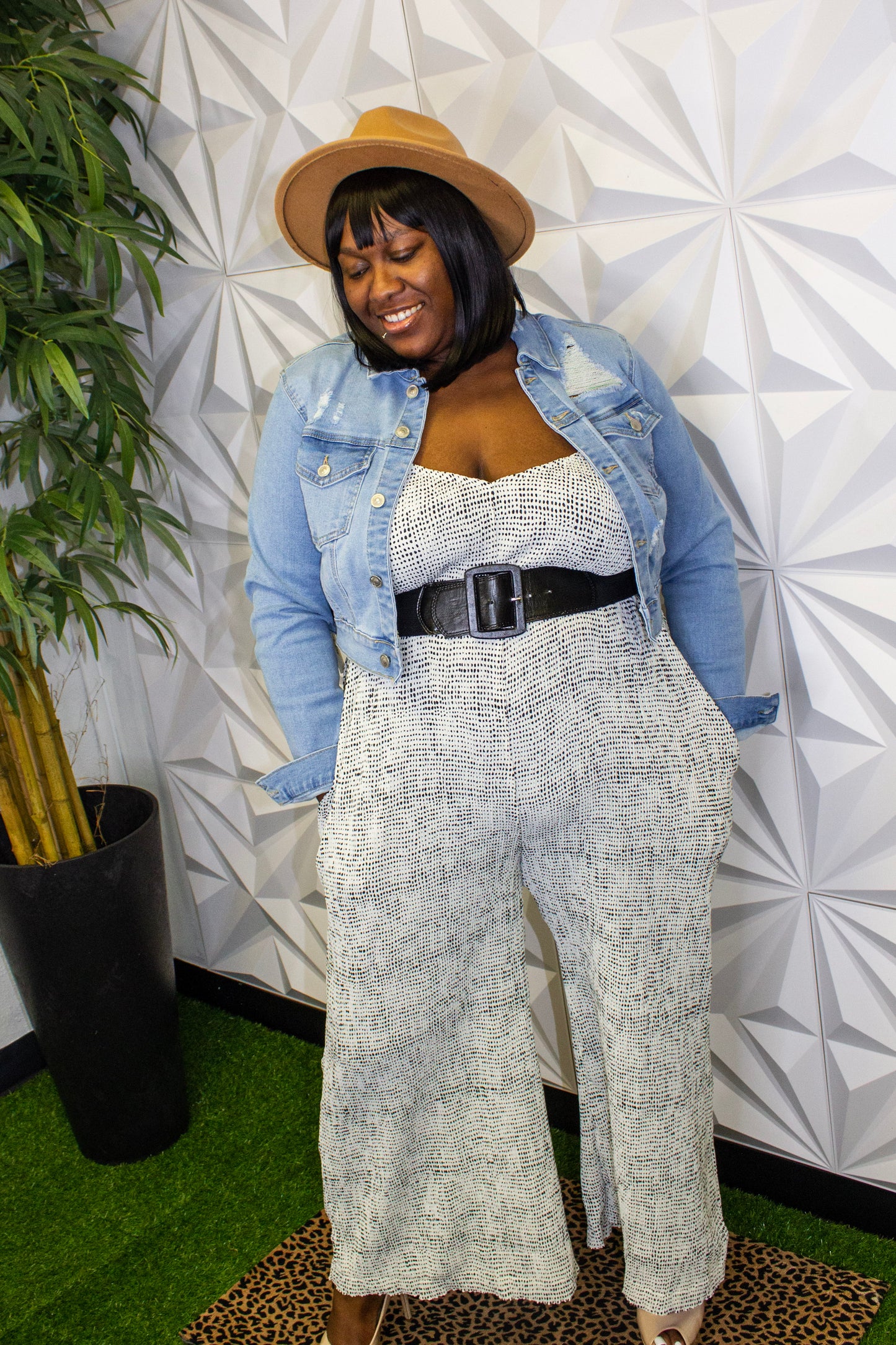 Lottie | White Dotted Jumpsuit