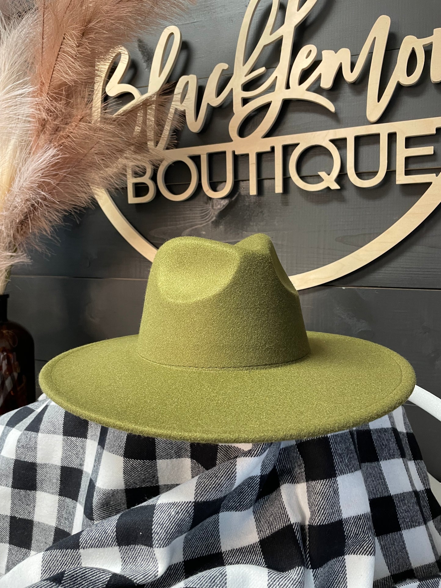 Brim Rose | Fidora Hat Olive