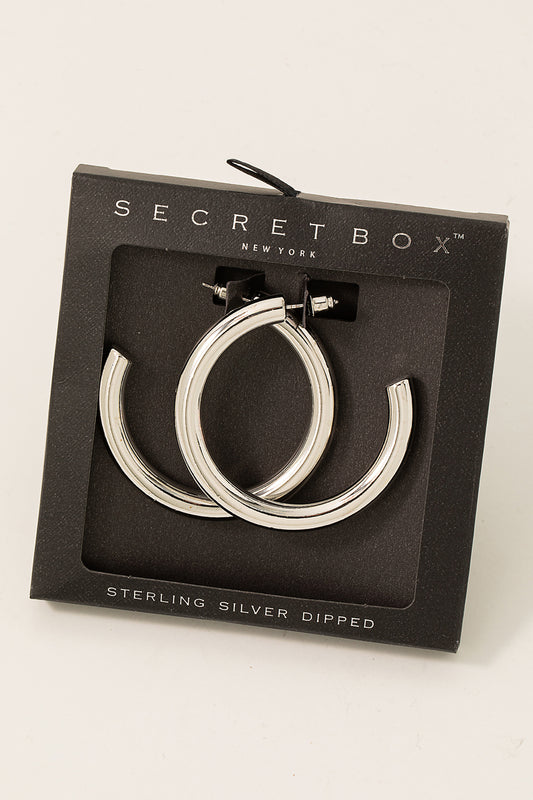 Goldie | Sterling Silver Hoop Large