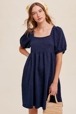 Bow Down | Dress Navy