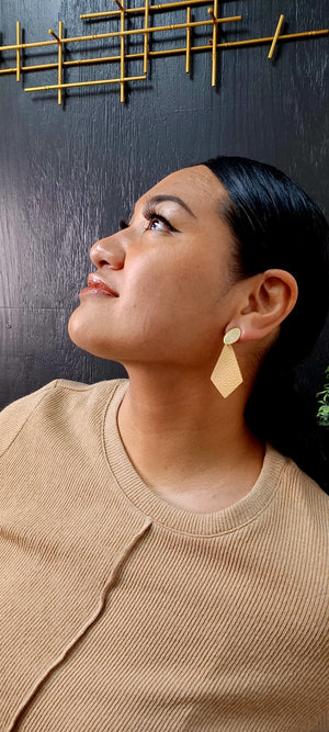 Boujee Bxtch | Earring Tan
